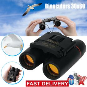 Binoculars 30x60 Zoom Travel Compact Folding Telescope Hunting Day Night Outdoor Small Pocket Binoculars