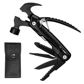 12 in 1 Hammer Multitool Portable Stainless Steel Mini Hammer Survival Tool Camping Gear