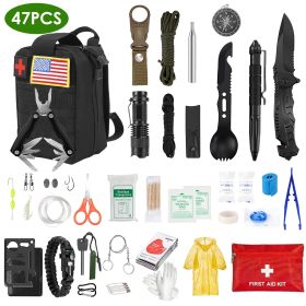 47-Pcs Emergency Survival Kit Survival EDC Gear Equipment Tool