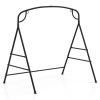 Patio Metal Swing Stand with Double Side Bars and 2-Ring Design