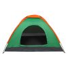 2-Person Waterproof Camping Dome Tent for Outdoor Hiking Survival Orange & Green