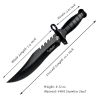 Fixed Blade Knife with Nylon Sheath in Non-Slip Handle and Black High Carbon Stainless Steel Blade for Outdoor Camping;  Hunting;  Survival;  Tactical