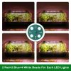 2Pcs 40 Cells Seed Starter Tray Plant Grow Light with 4 Adjustable Brightness Automatic Timing Setting Humidity Dome Plant Germination Garden