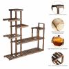 7-Tier Flower Wood Stand Plant Display Rack Storage Shelf