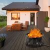 Fire bowl Outdoor Portable Propane Gas Fire Pit with Cover and Carry Kit