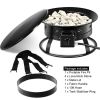 Fire bowl Outdoor Portable Propane Gas Fire Pit with Cover and Carry Kit