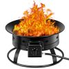 Fire bowl Outdoor Portable Propane Gas Fire Pit with Cover and Carry Kit