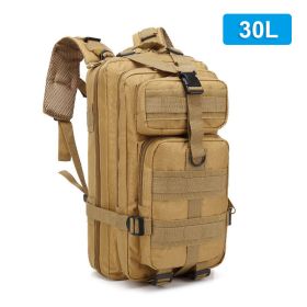 30L/50L Military Tactical Backpack 900D Nylon Waterproof Rucksacks Army Outdoor Sports Camping Hiking Trekking Hunting Bag (Color: Khaki (30L))