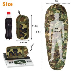 Bivy Cover Velvet Sack Military Modular Sleeping System Outdoor Camping Supplies Waterproof Outer Shell Multicam Sleeping Bag (Capacity: Other, Color: Woodland)